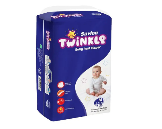 Savlon Twinkle Baby Pant Diaper Family Pack M- 40 Pcs