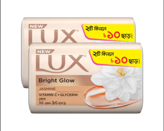 Lux Soap Bar Bright Glow 90g Combo Pack 2pcs