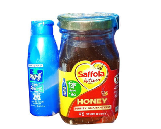 Saffola Activet Honey (Free 40ml Parachute Coconut Oil) - 250gm