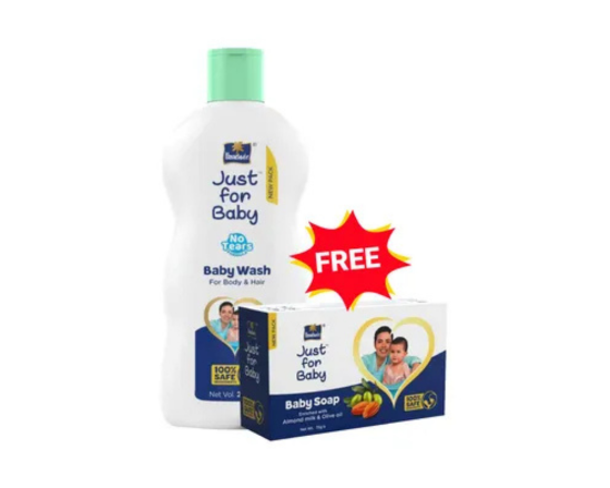 Parashute Just for baby powder Baby soap Free 100g