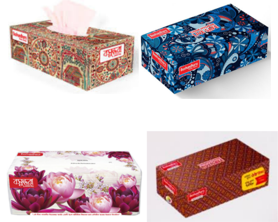 Bashundhara Facial Tissue 100X2 ply - (Perfumed)