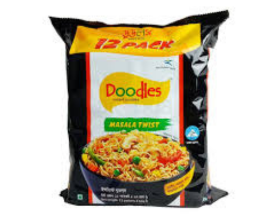 Doodles Instant Noodles Masala Twist 12 Pack 744g