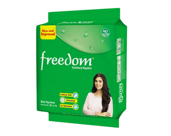 Freedom Sanitary Napkin (Belt System) 15 pieces