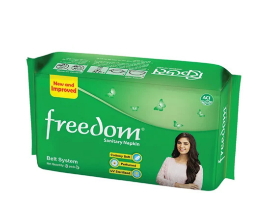 Freedom Sanitary Napkin (Belt System) 8 piece