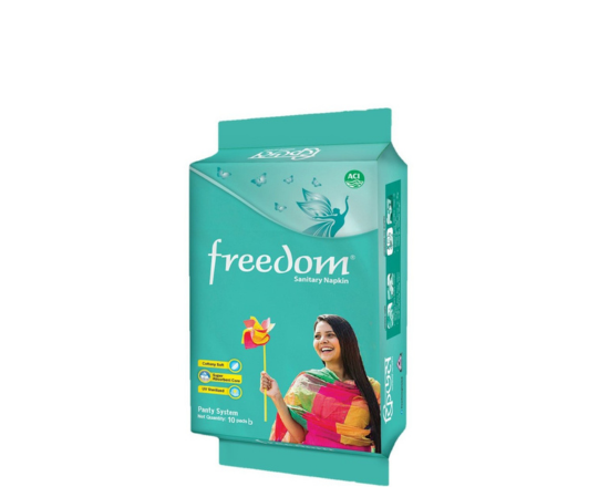 Freedom Sanitary Napkin (Panty System) 10 pieces