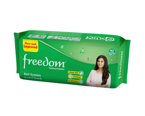 Freedom Sanitary Napkin (Belt System) 5 pieces