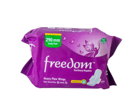 Freedom Sanitary Napkin (Heavy Flow Wings) 8 piece