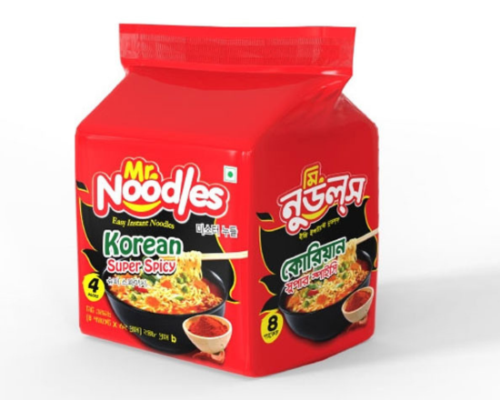 Mr. Noodles Korean Super Spicy-(62gmX4pcs)