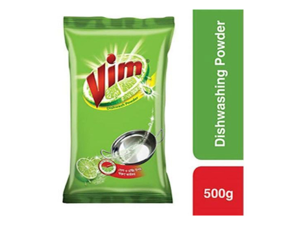 Vim Dishwashing Powder, Pouch Pack- 500g