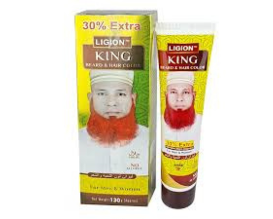 Ligion King Beard & Hair Color for Men & Women 50gm